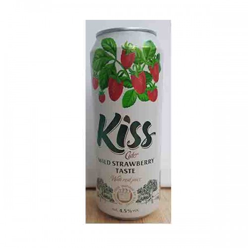 Сидр Kiss со вкусом клубники 4,5% 0,5 л