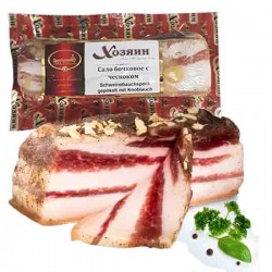 Сало бочковое с чесноком 300 гр