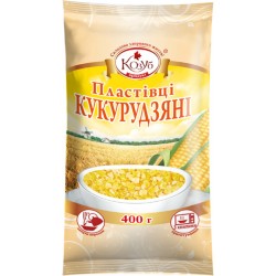 ХЛОПЬЯ КУКУРУЗНЫЕ "КОЗУБ", 400г