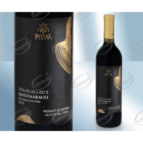 Вино красное "Kindzmarauli", полусладкое, 11,5%, 750мл