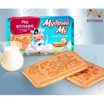Печенье сахарное "Мудрый Му" вкус топленого молока