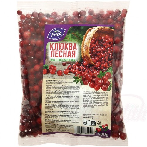 Клюква лесная, замороженная, 500г