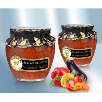 Баклажаны в аджике с айвой 580мл