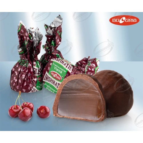 Конфеты желейные с вишнёвым вкусом в какаосодержащей глазури, 300г