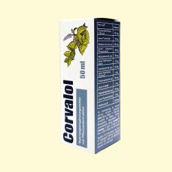 Корвалол, 50 мл, многоязычная упаковка: RU, DE, EN, FR, NL, ES, IT
