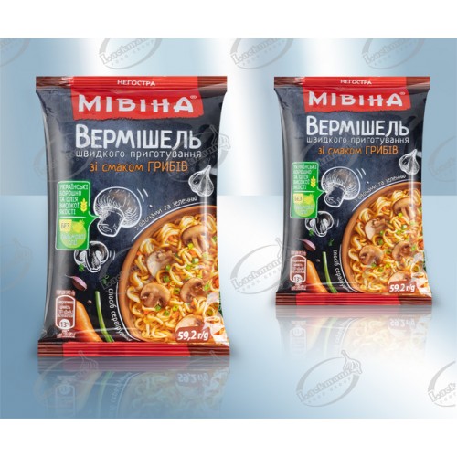 Лапша быстрого приготовления со вкусом грибов, 60г