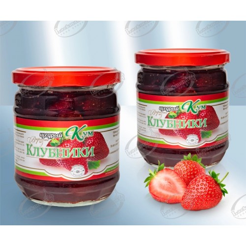 Kлубника в сахарном сиропе, 500г