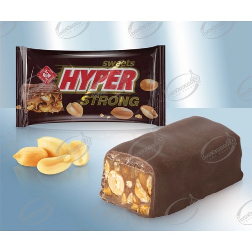 Конфеты "Хайпер cтронг", с жареным арахисом, 300гр