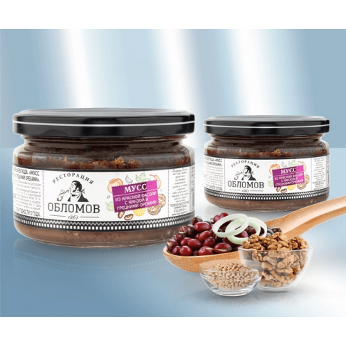 Икра из красной фасоли, кориандра и грецких орехов, 230гр