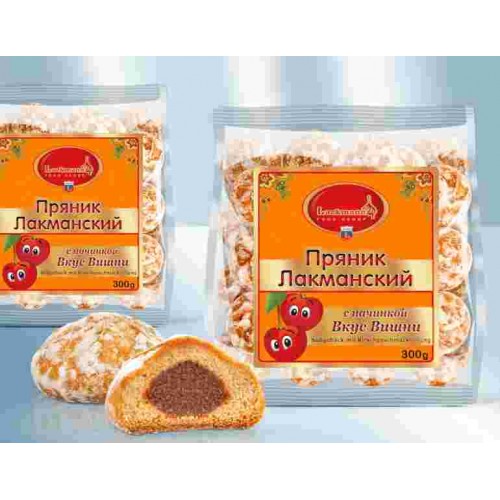 Пряники с начинкой "Вишня"