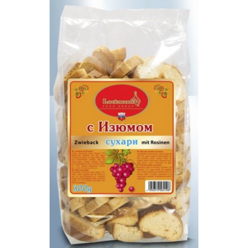 Сухари с изюмом 300 гр