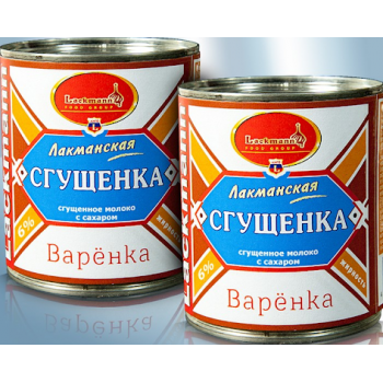 Молоко сгущенное с сахaром, варёнoe 6%