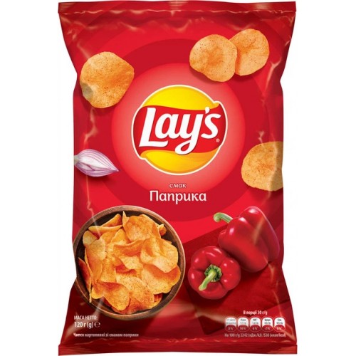 Kартофельные чипсы "Lays" со вкусом паприки