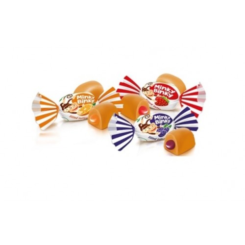  "MINKY BINKY" Конфеты неглазированные с желейными начинками, 300г