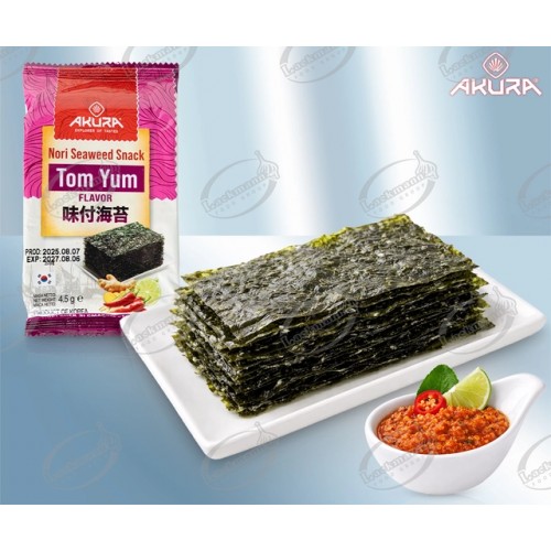 Закуска из жареного нори, (Porphyra Tenera) со вкусом Том Ям