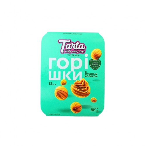 Орешки, с начинкой из сгущенного молока, Tarta, 12 шт. 285 г