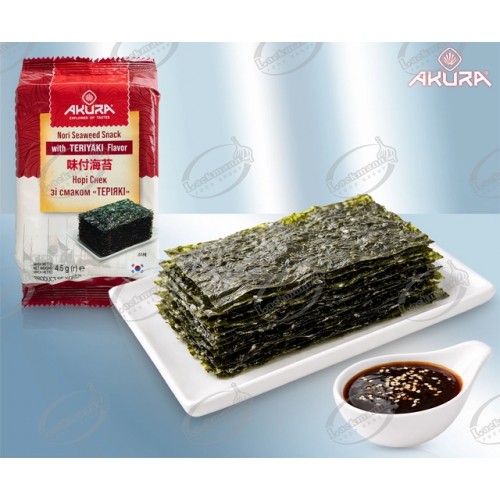Закуска из жареного нори, (Porphyra Tenera) со вкусом терияки