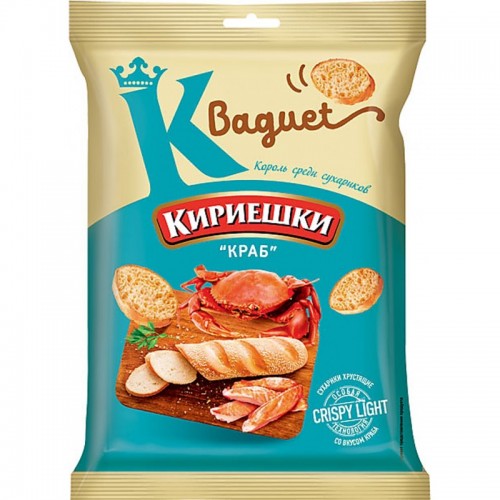 Сухарики Со Вкусом Краба Кириешки "Baguet" 50г