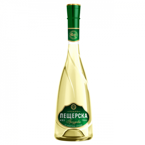 1 Л РАКИЯ ВИНОГРАДНАЯ ЗЕЛЕНАЯ ЭТИКЕТА ПЕШТЕРА 40%