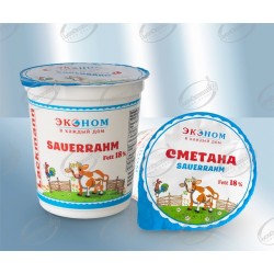 Сметана 18% жир.