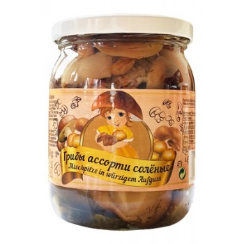 Грибы ассорти солёные "От Маруси" 530r