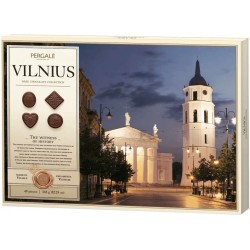 Конфеты шоколадные Pergale Vilnius Ассорти с темным шоколадом 348 г 