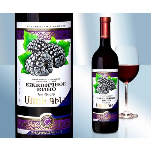 Вино ежевичное, сухое, 12,5%, 750мл