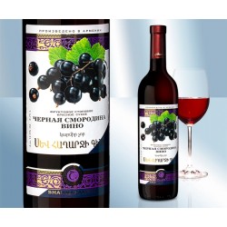 Вино черная смородина, сухое, 12,5%, 750мл