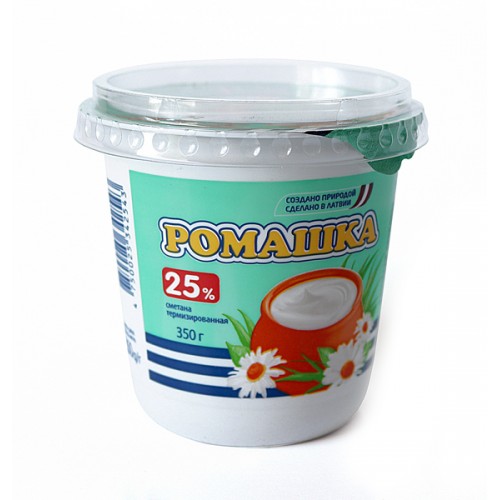 Сметана "Ромашка" 25% жирности 320 г