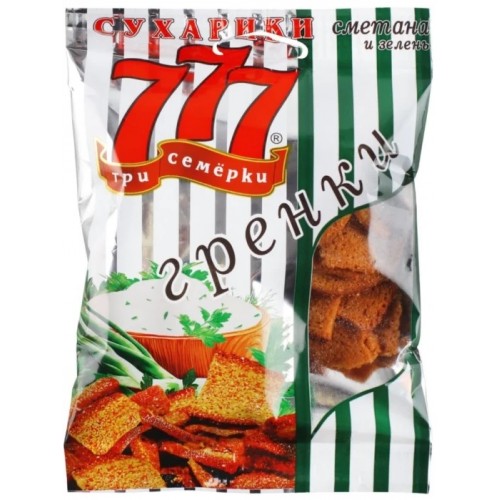Гренки со вкусом сметаны и зелени, 150гp