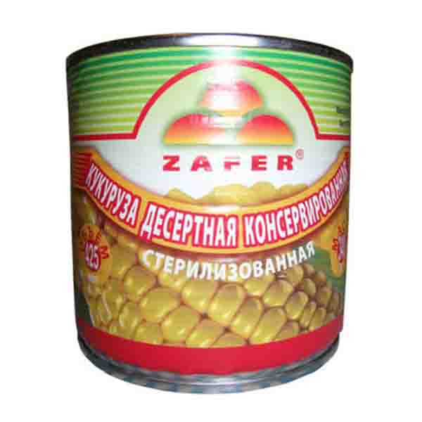 Кукуруза дес. конс. zafer жб 425мл/340 Венгрия импортер Минск ОАО белбакалея (5998922740027)